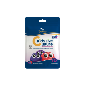 Better Kids Live Culture Chewable Tablet Mixed Berry 10's
