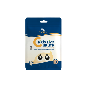 Better Kids Live Culture Chewable Tablet Vanilla 10's